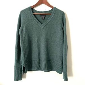 Wool Blend Green Sweater V-Neck Long Sleeves Soft by Cynthia Rowley Women’s M